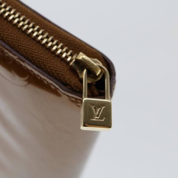 LOUIS VUITTON Monogram Vernis Eldridge Long Wallet Bronze M91127 LV Auth 46300 - Picture 7 of 16